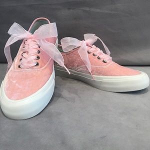 J. Crew SeaVees Legend Velvet Pink Sneakers